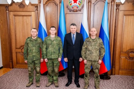 Леонид Пасечник: «Встретился с земляками, которые участвовали в освобождении крупного укрепрайона ВСУ в Донбассе – города Северска»