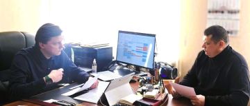 Министр сельского хозяйства и продовольствия ЛНР встретился со стажёром — финалистом проекта «Герои Луганщины» для обсуждения перспективного аграрного проекта