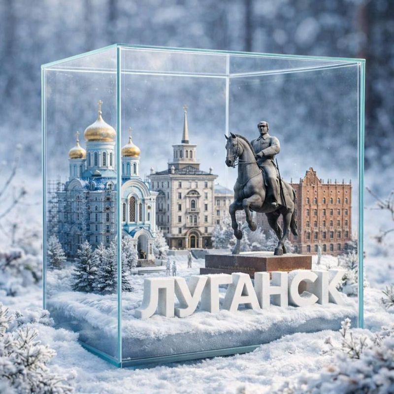 Доброе утро, Луганск!. Каждое зимнее утро — это новая возможность начать день с чистого снега и ясного неба