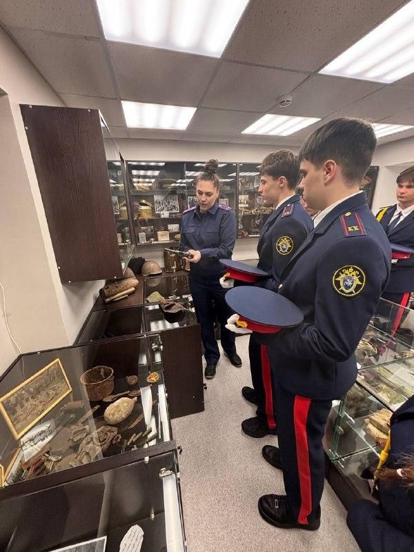 Кадеты ознакомились с экспозицией музея следственного комитета