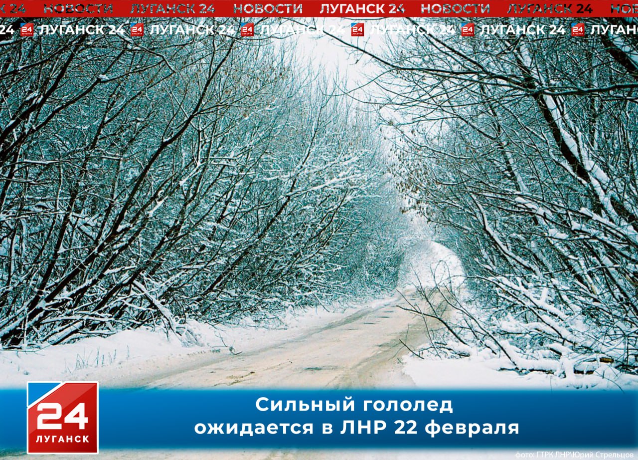 Сильный гололед ожидается в ЛНР завтра, 22 февраля