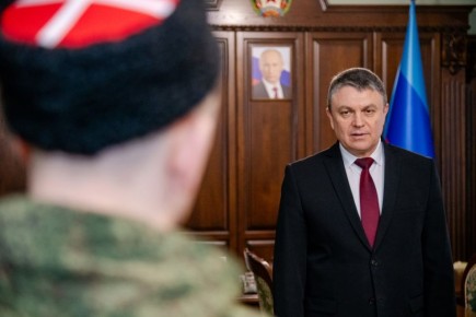 Леонид Пасечник: Присвоил звание Героя Луганской Народной Республики казаку из Стаханова Александру Бурееву