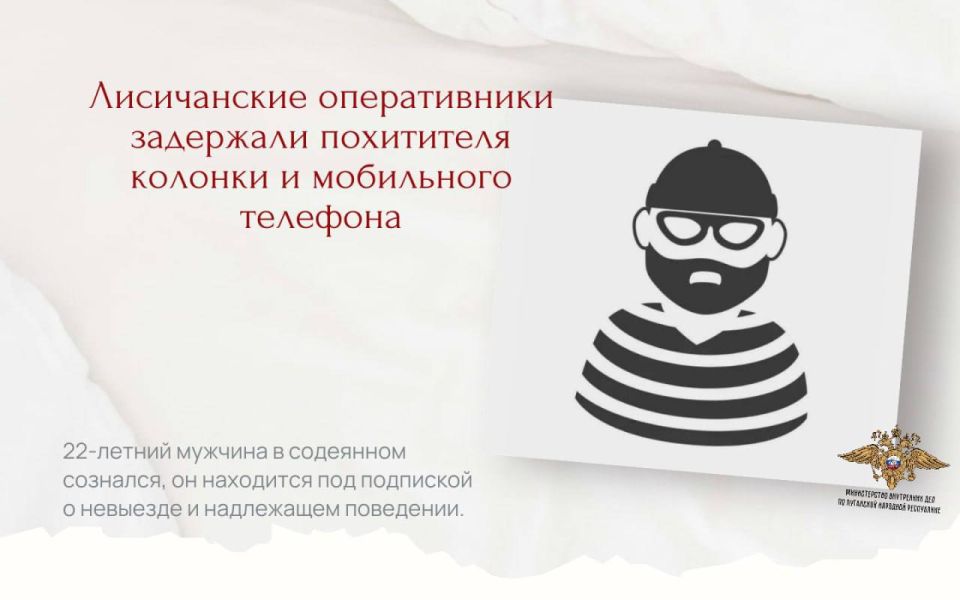 1111Лисичанские оперативники задержали похитителя колонки и мобильного телефона