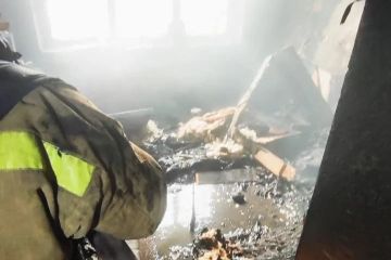 В Перевальском районе женщина едва не погибла при пожаре из-за курения