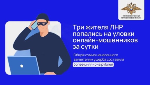 Три жителя ЛНР попались на уловки онлайн-мошенников за сутки