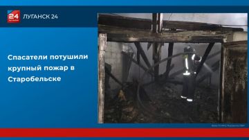 Спасатели потушили крупный пожар в Старобельске