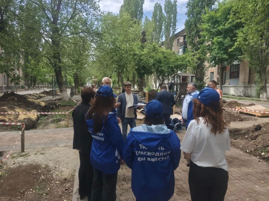 В Молодогвардейске полным ходом идет реконструкция общественных пространств