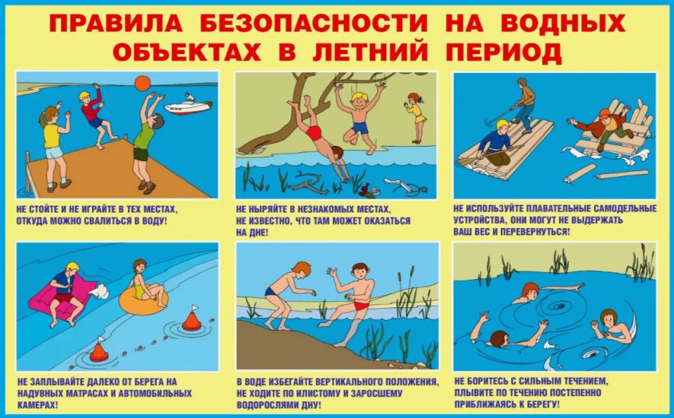 Правила безопасного поведения на водных объектах
