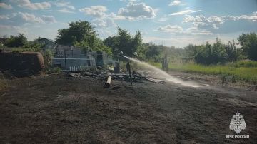 Пытался потушить пожар сам и попал в больницу