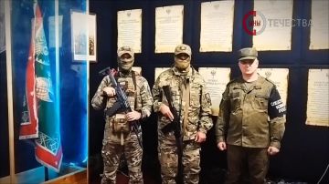 Военные следователи СК России доставили гуманитарную помощь казачьей бригаде «Сибирь» в ЛНР