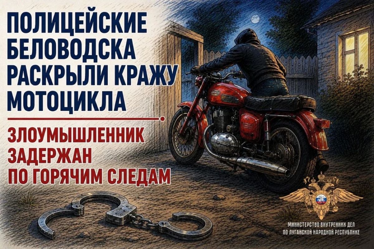 11Полицейские Беловодска раскрыли кражу мотоцикла – злоумышленник задержан по горячим следам