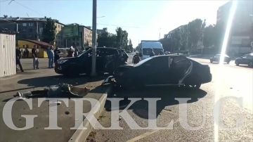Вчерашняя серьезная авария на 50 лет Октября в Луганске