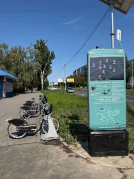 В Луганске появились ещё три новые точки велопроката, сообщили в Луганскгортрансе