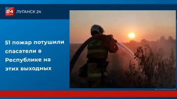 51 пожар потушили спасатели в ЛНР на выходных