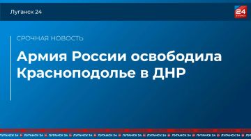 ВС РФ освободили населенный пункт Красноподолье в ДНР – Минобороны России