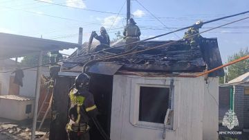 В Стаханове при пожаре погиб 70-летний мужчина
