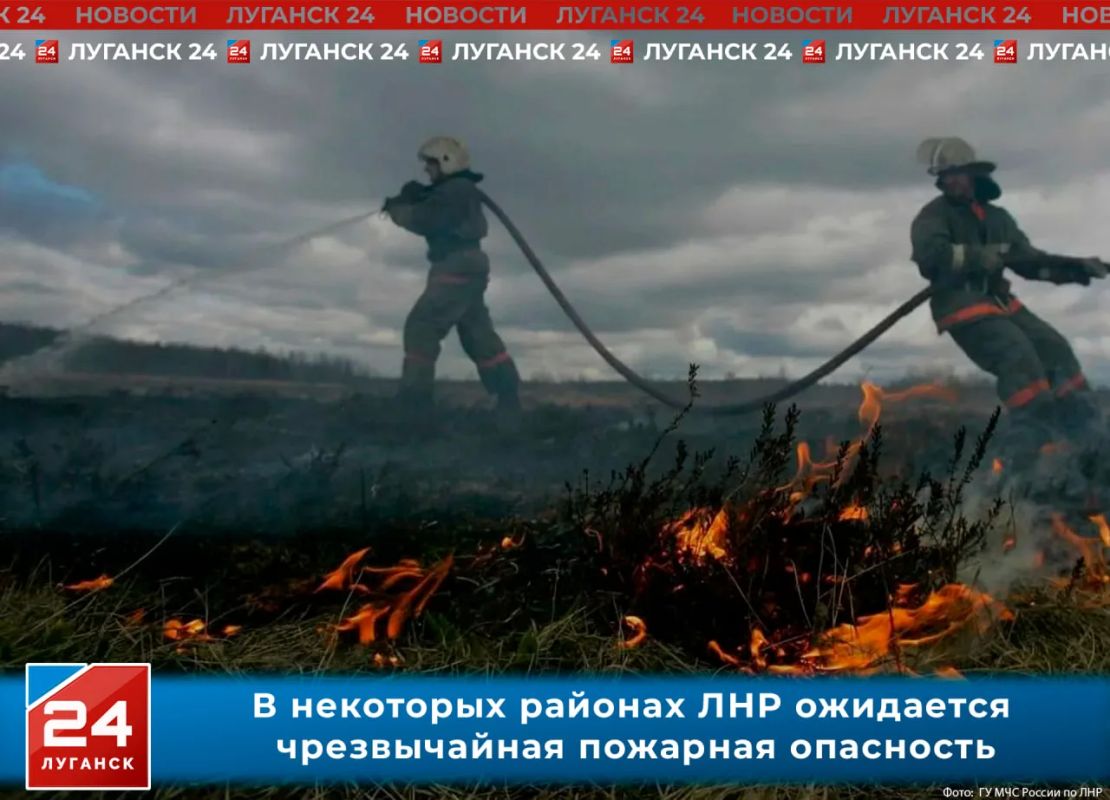 В некоторых районах ЛНР ожидается чрезвычайная пожарная опасность (5 класс)