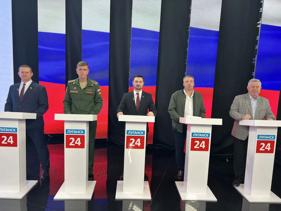 Виктор Водолацкий: Сегодня на Луганском телевидении состоялись очередные предвыборные теледебаты с участием представителей партий, принимающих участие в выборах в Государственную Думу девятого созыва