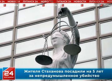 Жителя Стаханова посадили на 5 лет за непредумышленное убийство