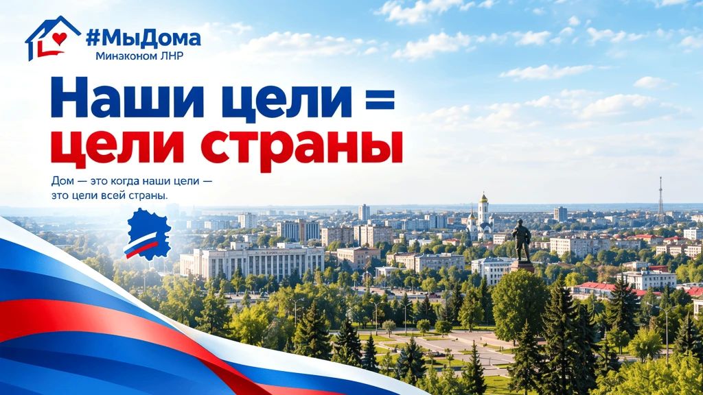 Минэконом ЛНР присоединяется к акции Администрации Главы ЛНР, приуроченной ко Дню воссоединения Луганской Народной Республики с Российской Федерацией #МыДома