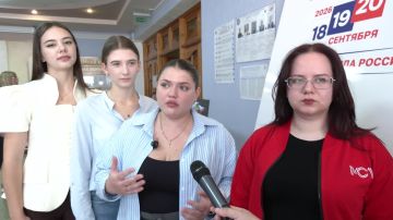 Молодёжный лидер Дарья Губарева: молодёжь Луганска активно голосует на выборах