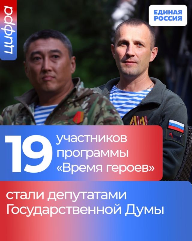 Участники программы «Время героев» получили мандаты депутатов Госдумы