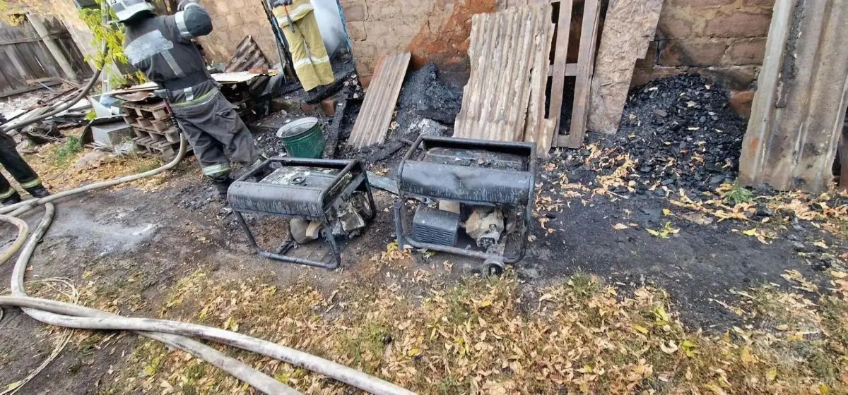 В Калиново генератор едва не сжег магазин