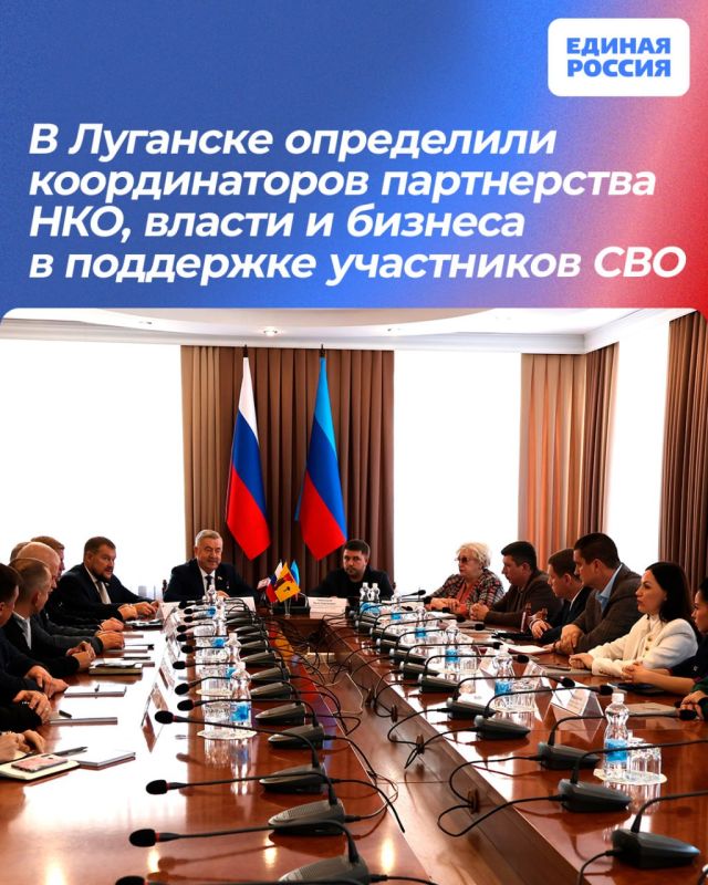 В Луганске определили координаторов партнерства НКО, власти и бизнеса в поддержке участников СВО