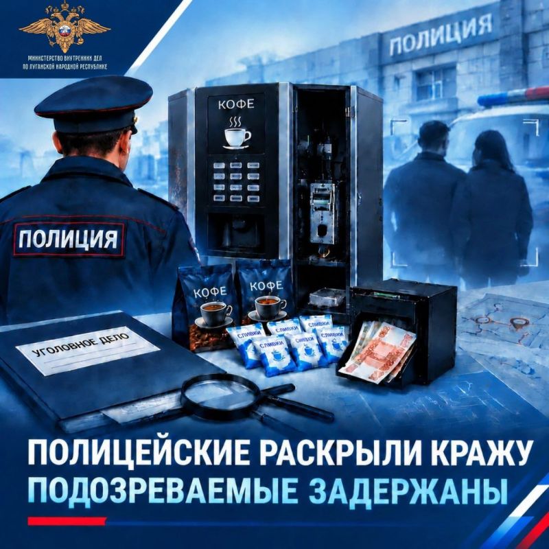 111В Красном Луче задержали супружескую пару по подозрению в краже из кофейного аппарата